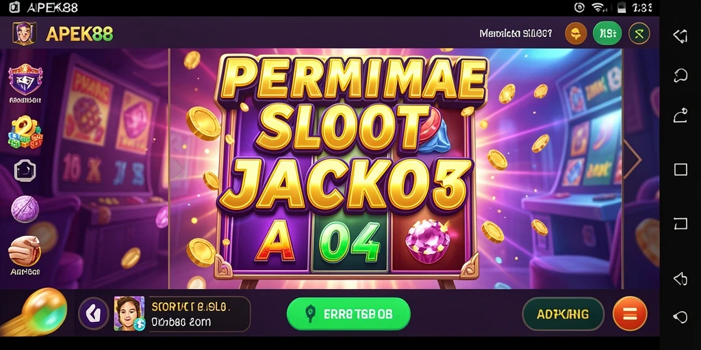 Tampilan menarik dari gameplay APEK88 dengan tema slot yang beragam.