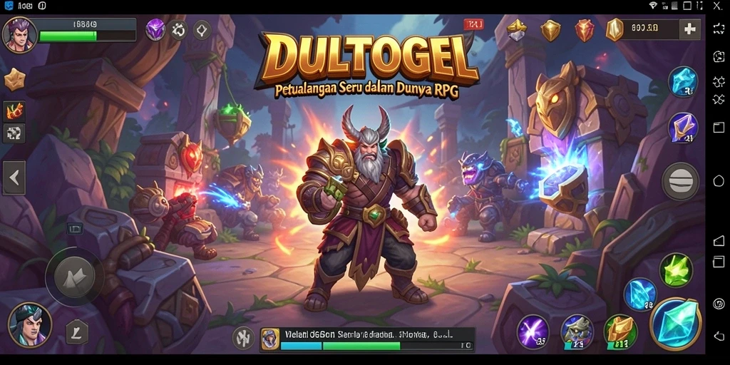 Tangkapan layar gameplay DULTOGEL yang memukau.