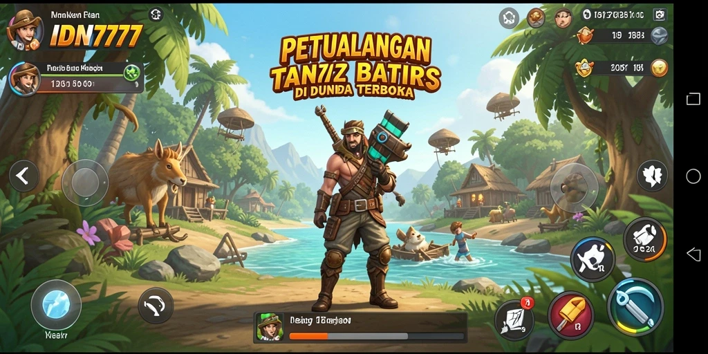 Screenshot IDN777 menampilkan dunia terbuka yang kaya dan petualangan seru.