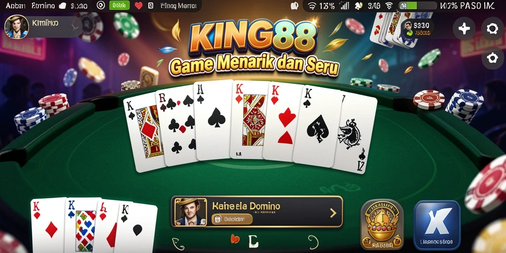 Tampilan gameplay domino yang seru dan mengasyikkan.