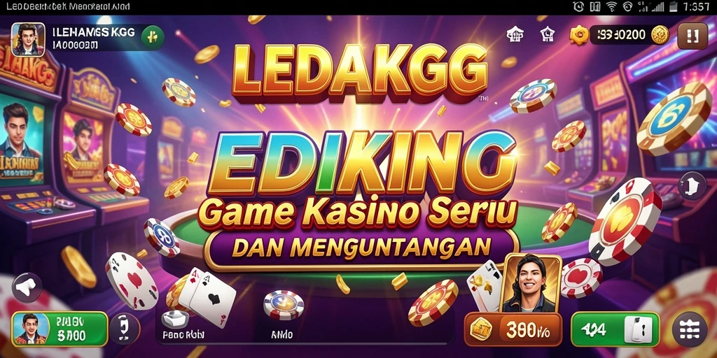 Tampilan gameplay kasino yang menarik dan interaktif di LEDAKGG.