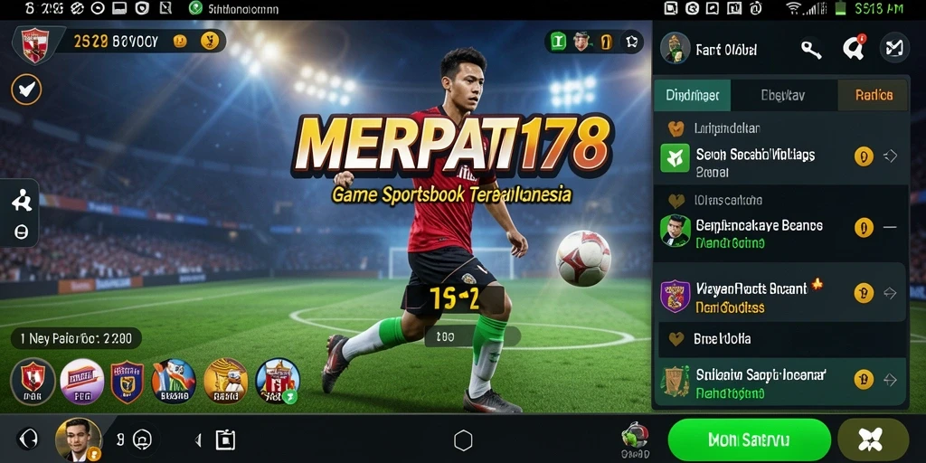 Screenshot gameplay <strong>MERPATI178</strong> menunjukkan antarmuka sportsbook yang menarik.